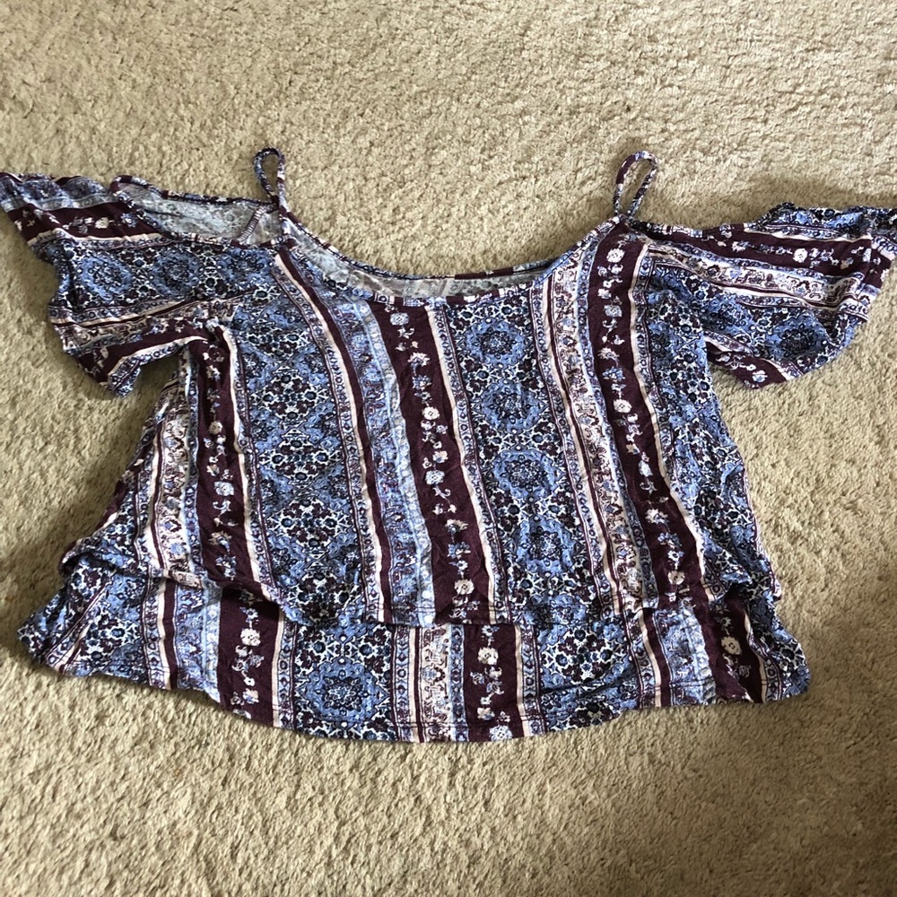 Charlotte Russe Cold Shoulder Shirt